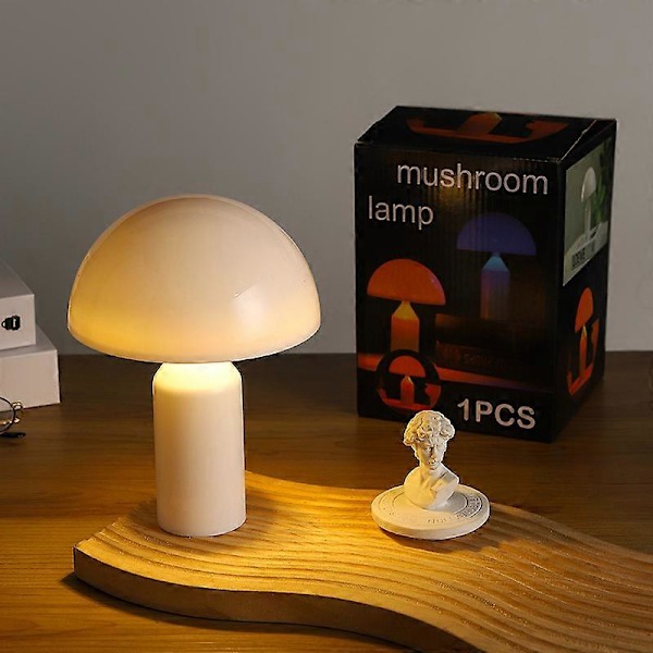 Svamp Atmosfär Lampa Ljusstyrka Justerbar Batteridriven Nattlampa