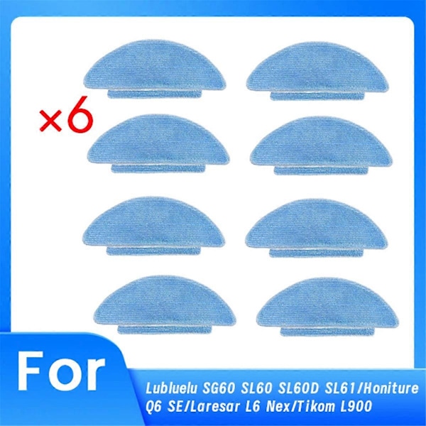 8 st Städtrasor för SG60 SL60 SL60D SL61/ L6 Nex/ L900 Robotdammsugare Reservdelar