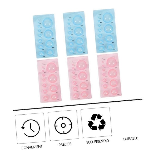 12 st Pappersformare Pappersquillingform DIY Hantverksverktyg Plast Quillingform Quillingverktyg Pappersrullningsform
