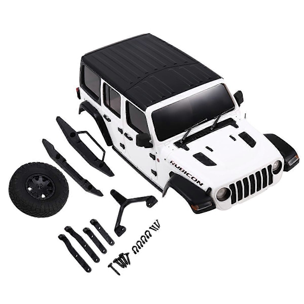 Mini Z -korisarja 1/24 Axial SCX24 RC-auton osille, valkoinen