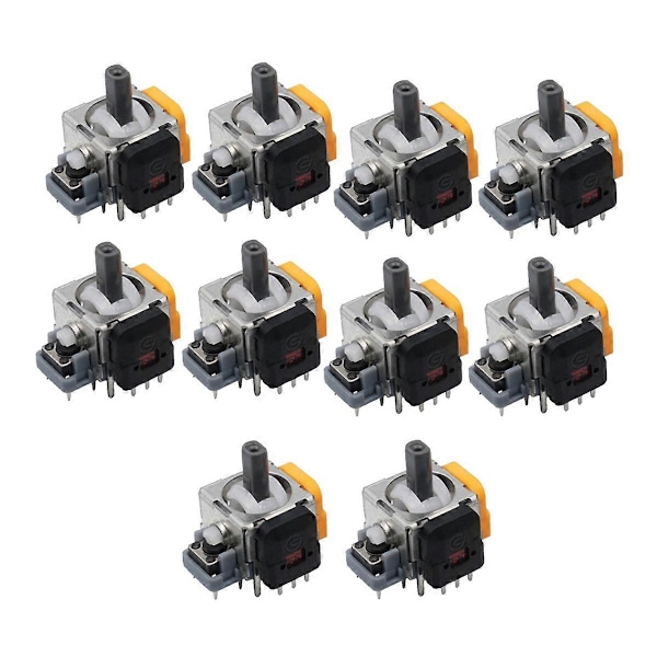 10 st Hall elektromagnetisk joystick för spelkonsol