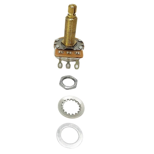 Potentiometer Splined Liten Pot Elgitarr Bas Effektförstärkare Ton Volym 28mm A500K