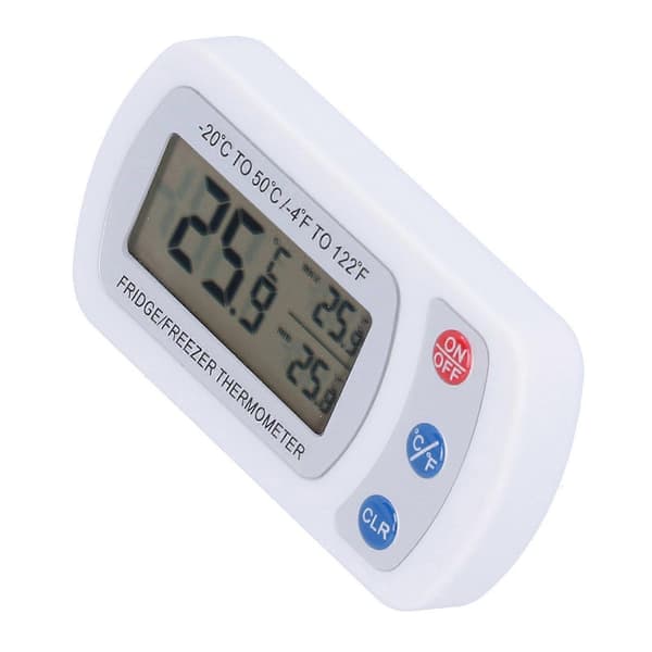 TSBY53 Vattentät Kylskåpstermometer med Digital Display Krok Elektronisk Termometer