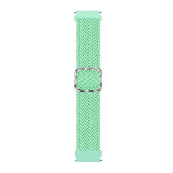 Kellon ranneke joustava säädettävä nylon punottu 20mm/22mm rannekoru rannehihnan vaihto yhteensopiva Samsung Mint Green 20 mm
