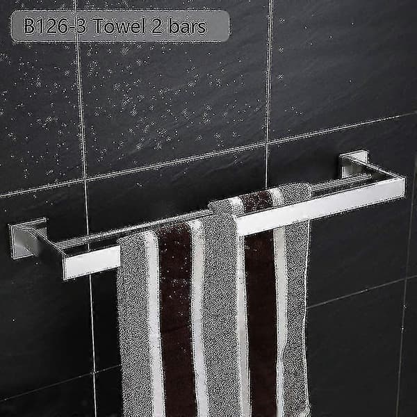 Less Steel Kylpyhuonesetti Teline WC H Pyyhe Tanko Koukku Kylpytarvikkeet