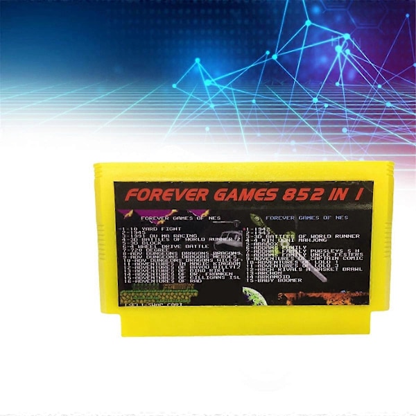 852 i 1 spel för FC-adapter för SFC/SNES Gul