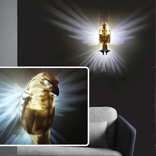 Eläimet LED Kotka Lamppu Yövalo, 3D Yölamppu