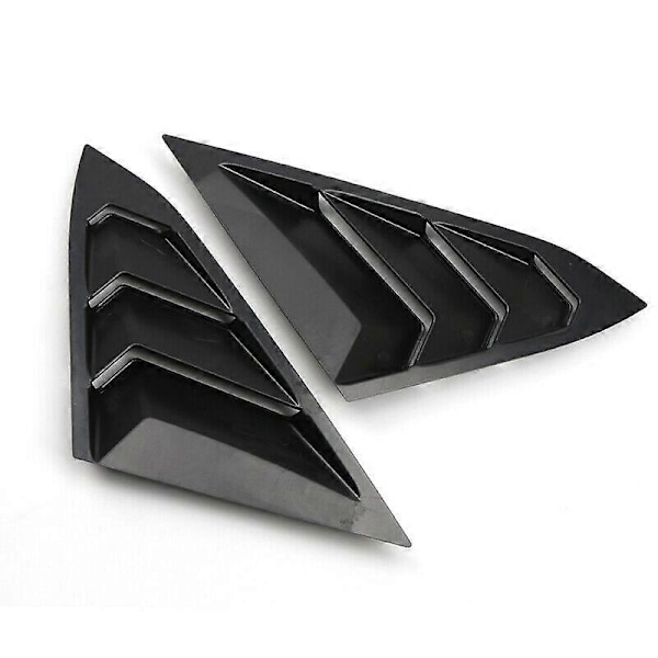 för 2016-2019 Matt Svart Bakre Fönster Louvers Cover Trim