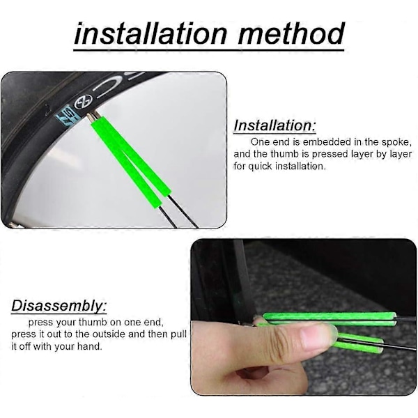 Cykelspegelreflexer, cykelreflexer, spegelreflex, cykelspegelreflexer, 360 ° cykelreflex, spegelcykelreflexer - grön
