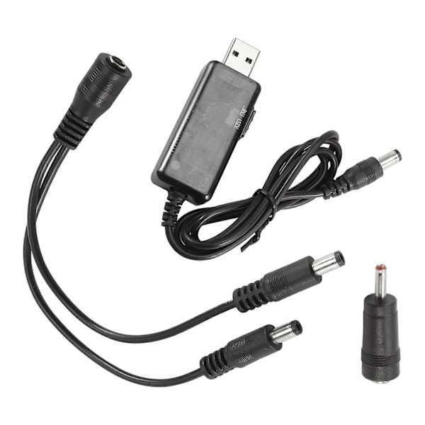 USB Boost-kabel 5V Steg Upp Till 9V 12V Omvandlare 1A Steg-Upp