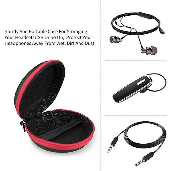 Förvaringsfodral för trådbundna hörlurar och USB-kabel