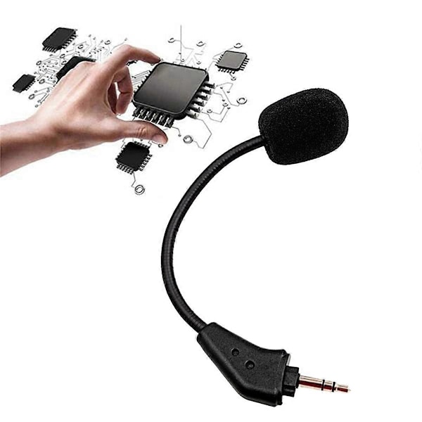Ersättningsmikrofon 3,5 mm för HS50/HS60/HS70 Gaming Headsets Hörlurar Mikrofon
