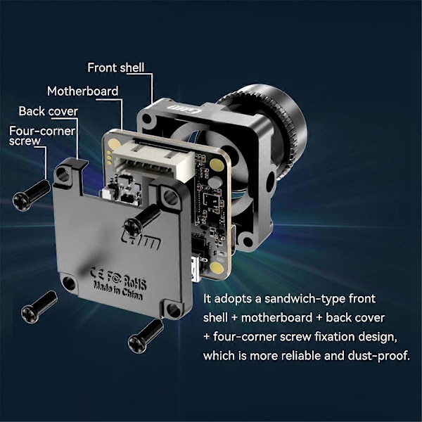 For Robin 3 1200TVL FPV-kamera 1/3 tuuman CMOS