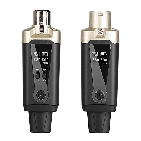 Trådlöst mikrofonsystem mikrofonkonverteradapter för kondensator dynamisk mikrofon