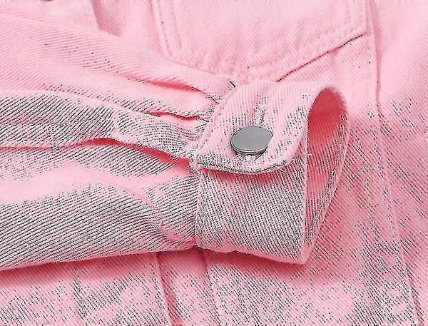 Naisten denim-takki PINK 4XL
