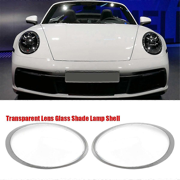 Strålkastarglas Vänster För 991 Targa Transparent Grå