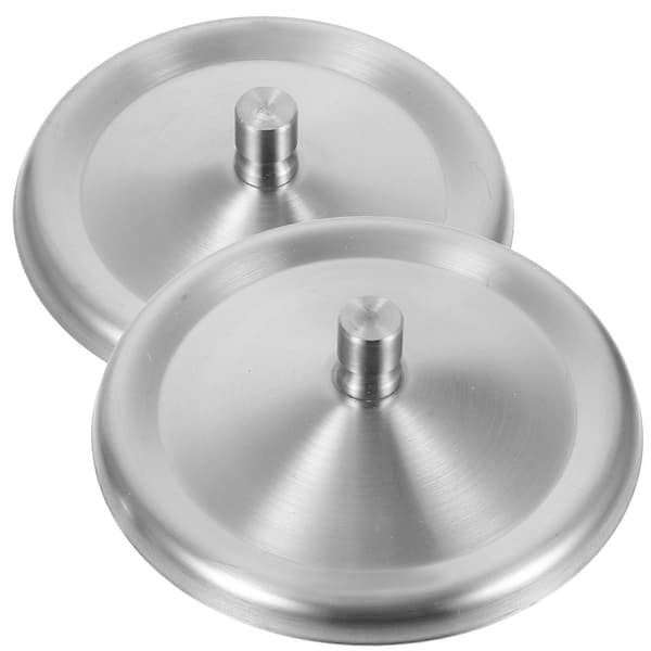 2 st Runda Mugg Lock Splittringsäkert Rostfritt Stål Lock för Vattenkopp Portabelt Muggskydd