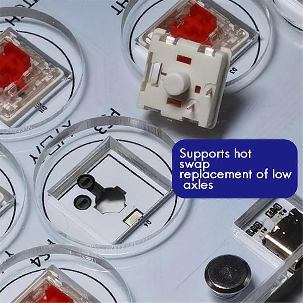 RP2040 Fighting Keyboard+12PCS Keycap C
