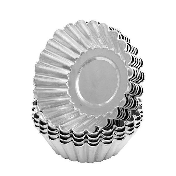 20 st Non-stick Äggtarte Metallformar Bakverktyg Muffin Cupcake Kakformar