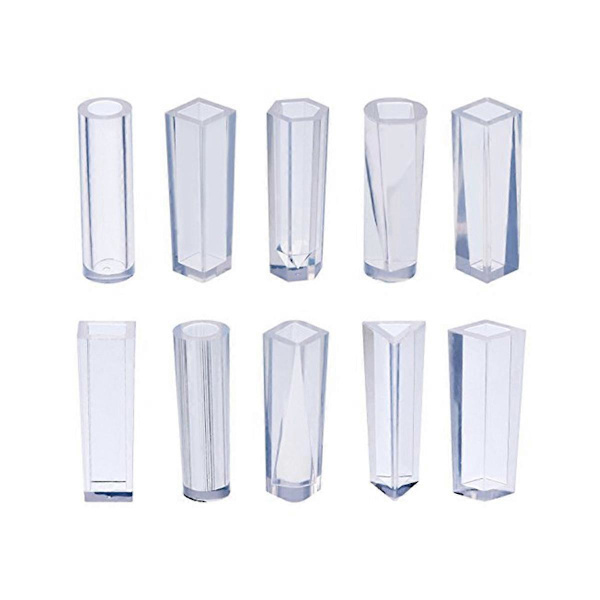 10 st Silikonformar för smyckeshängen DIY Resin Gjutform Hantverksverktyg