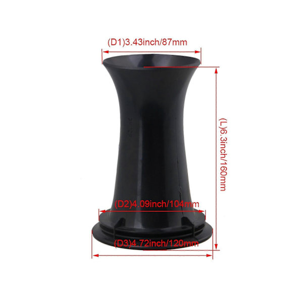 Mm Rei'itetty Ser Port Reflex -putki 6,5 tuuman 8 tuuman Ser-sarjalle, 2 kpl