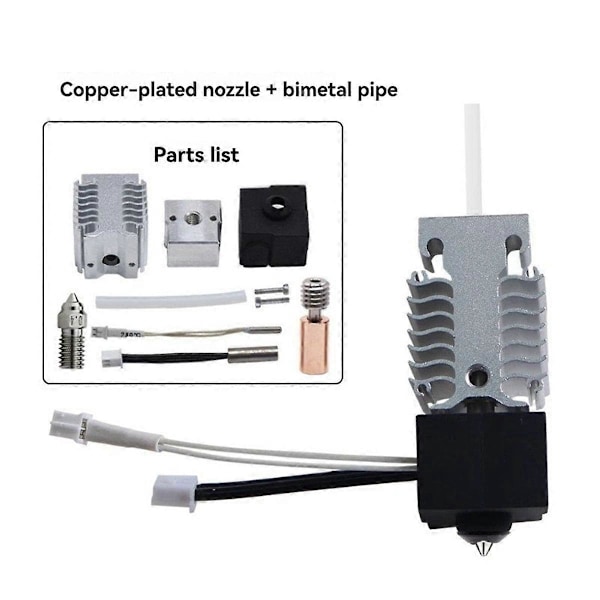 Hotend Kit för 3 V3 SE Värmeblocksats Bimetall Hals