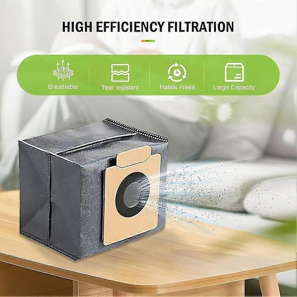 12-pakkaus vaihtopölypusseja Eufy Clean X8 Pro X10 Pro -malleille