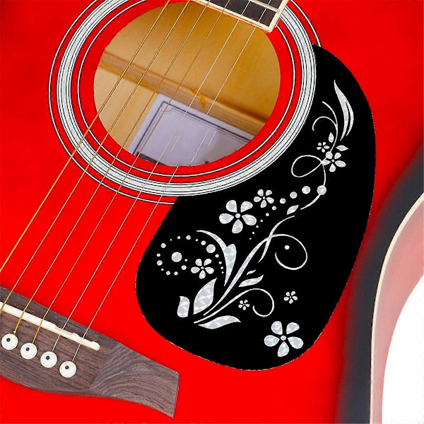 Gitarr Anti-Slip Platta Droppformad Akustisk Klassisk Gitarr Plektrumskydd Anti-Rep Fjäril
