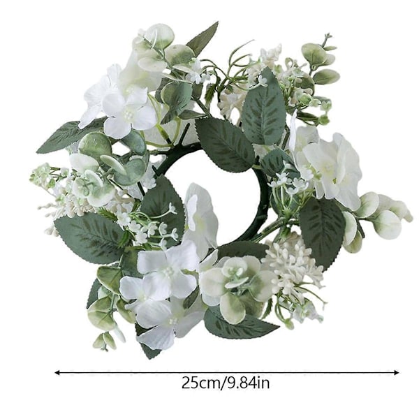 Bröllops Ljusstake Krans Konstgjorda Blommor Växter Lila