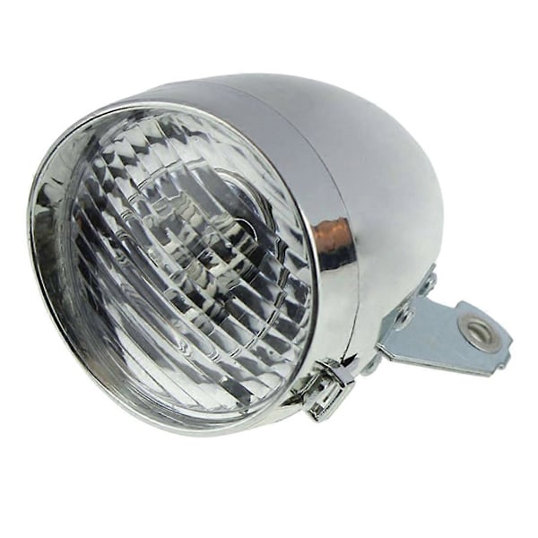 Pyörän etuvaloteline Vintage 3LED-ajovalolle (hopea)