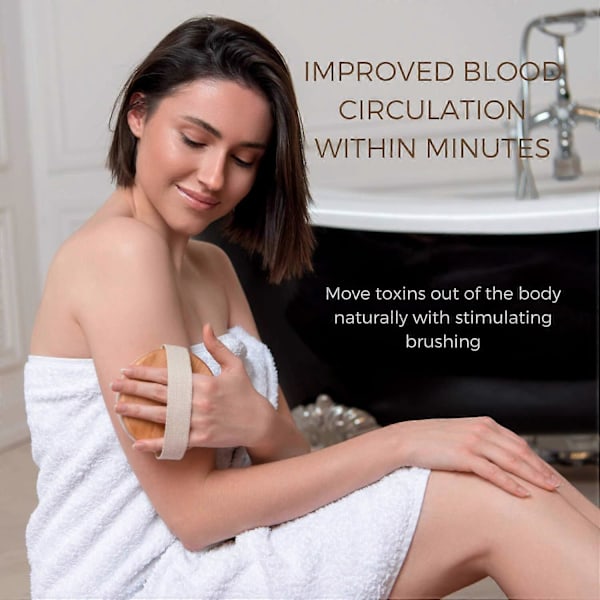 Torrborstningsborste - Bäst för exfoliering av torr hud, lymfdränage och cellulitbehandling