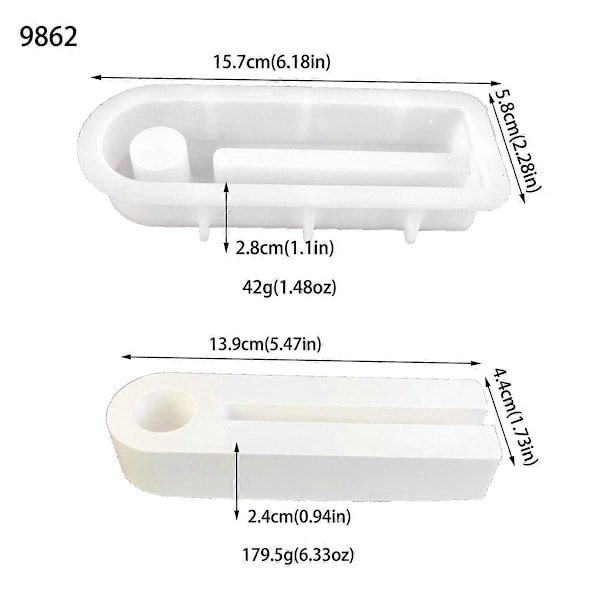 Silikonformar Ljusstake, DIY Kombinations Silikonform Ljusstake, Silikonform Ljusstake E