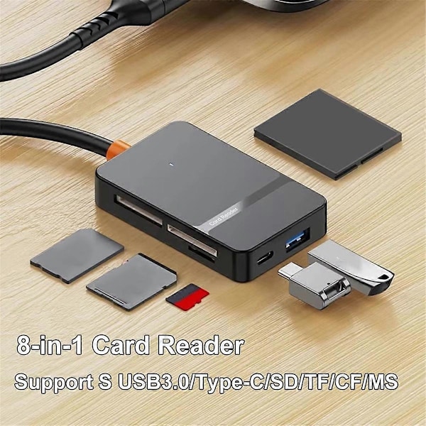 USB 3.0 Kortläsare SD Micro-SD TF MS Compact Flash-kortadapter