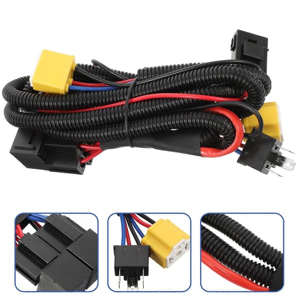 H4 Halogen Ledningsnet Bil Forlygte LED Lysstyrke Booster Ledningsnet Kit