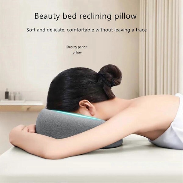 Ergonomisk liggkudde Memory Foam för skönhetssalong grå