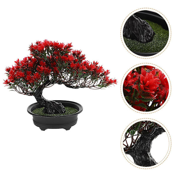Koristeelliset Tekokasvit Ulkokäyttöön Mini Ruukkubonsai Tekokukka Ruukku Väärennetyt Mehikasvit