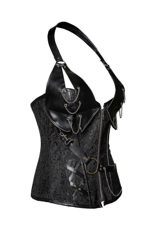 Læderkorset Black XL