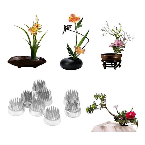 Blomsterfrøer til arrangementer Holder Blomsterfrø Rustfrit stål Pin Frø til klasseværelse, hjem, kontor (0,9 tommer 24 stk)