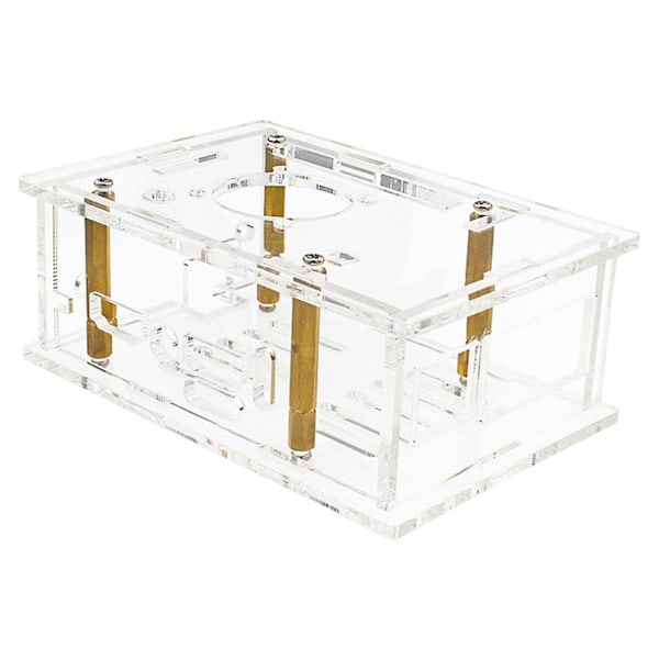 Akrylfodral för OrangePi 5Pro, transparent akrylfodral för OrangePi 5 Pro med kylfläkt