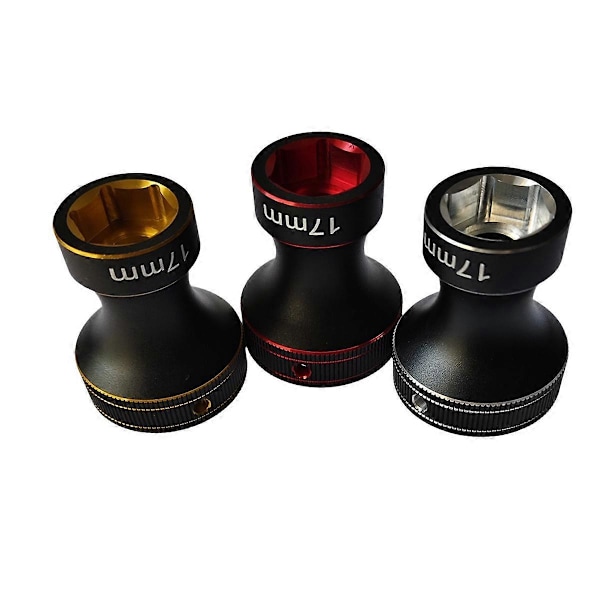 17MM Hjul Hex Nyckel Verktyg HEX Mutterhylsa Svart Röd