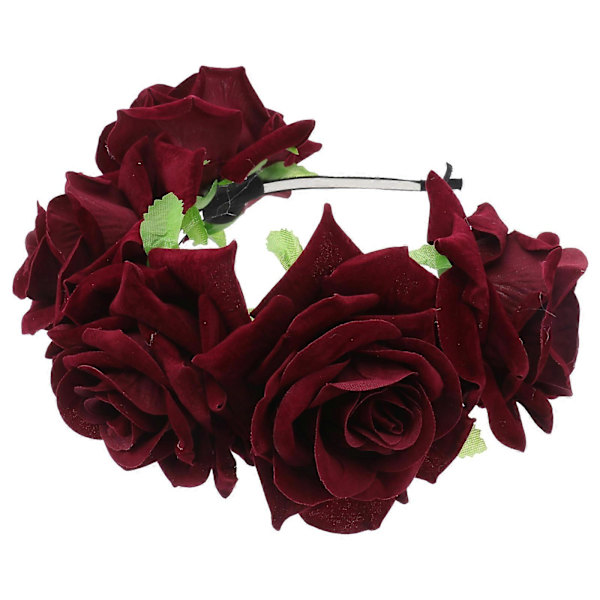 Hodebånd for kvinner Gotisk Blomst Hodeplagg Bryllup Blomst Brud Rose Blomst Hodebånd