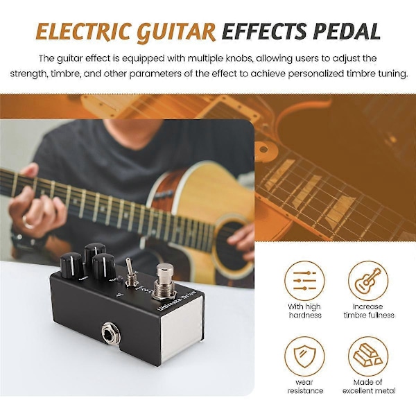 Mini Elektrisk Gitarreffektpedal Ultimate Drive för Elgitarr