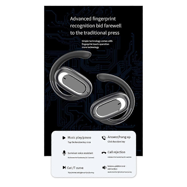 T35 Trådløst Bluetooth Headset Digitalt Display Støjreducerende, C