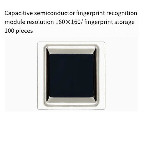 Fingeravtrycksidentifieringsmodul ZW0608 Fyrkantig Halvledarkapacitiv Fingeravtryckssensor Switchmodul, B
