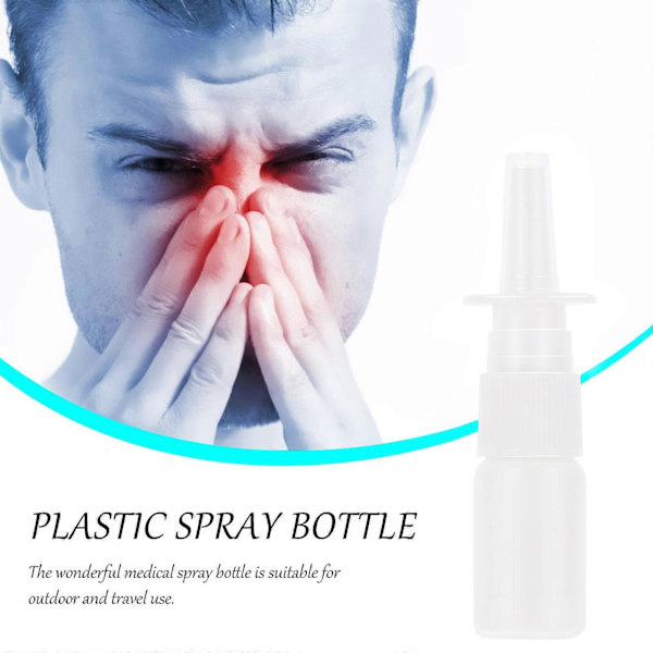 20 st Kosmetiska Reseförpackningar Nasala Fina Sprayer Nässprayflaska Nässpray Tomma Flaskor Mist Nässprayflaska