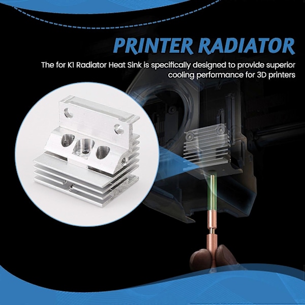 Kylfläns för K1/MAX Radiator för 3D-skrivartillbehör, 2 st