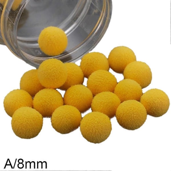 Karpfiske Boilies Pärlor Flytande EVA Boll Smak Huvudlinje Beten-Drag corn flavor 8mm 30pcs