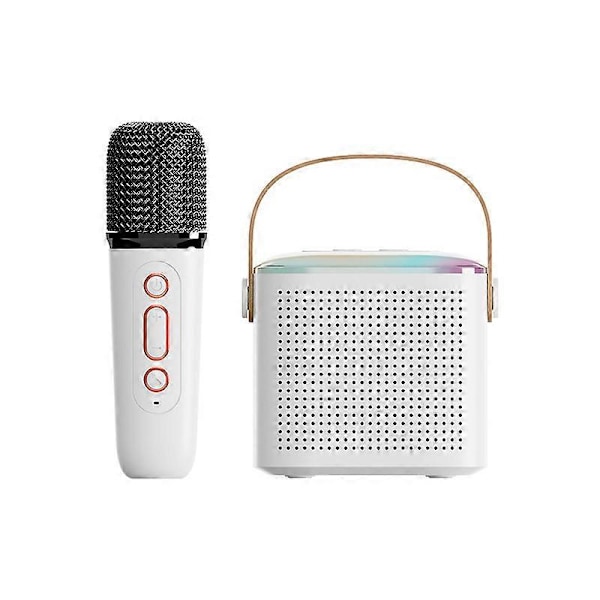 Y1 Portabelt Högtalarsystem Stereoljud Bluetooth-kompatibel 5.3 (Vit 1 till 1)