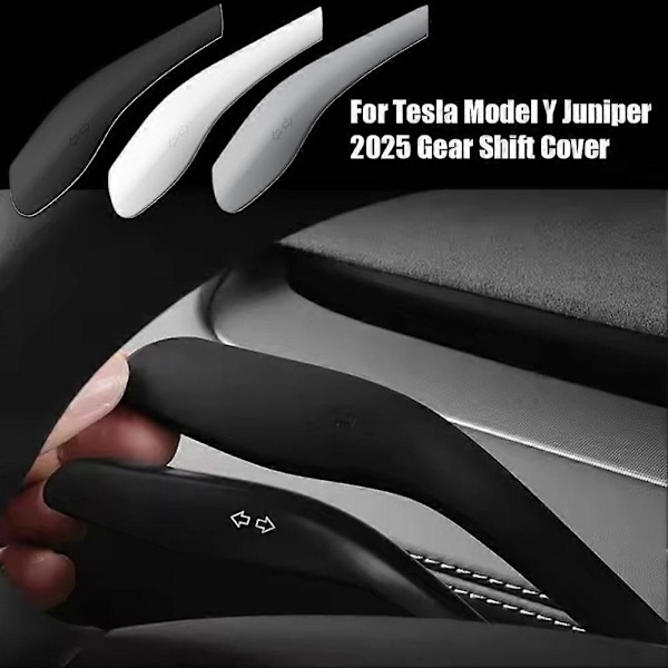 För Tesla Model Y Juniper 2025 Växelspaksskydd Rattspak Handtagsskydd Black