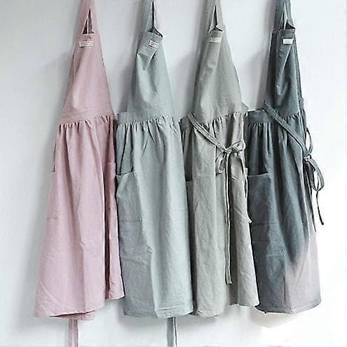 Flerfarget bomull og lin jenter og kvinner Ungdomsarbeid altomfattende forklebelteforkle